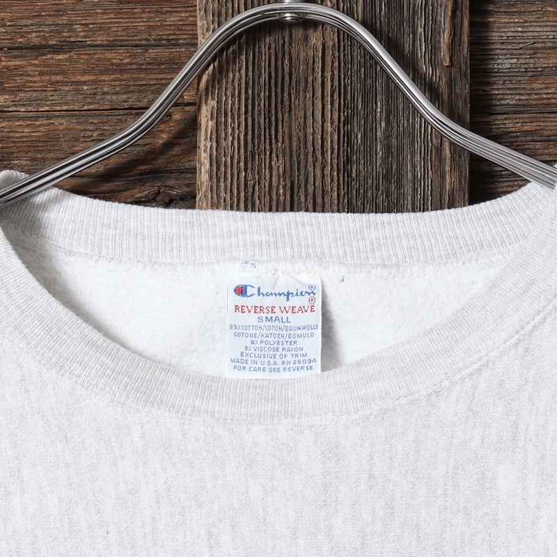 ステンシル 90s Champion Reverse Weave USA製 希少】90s champion リバースウィーブ ステンシル L 染み込み - メルカリ