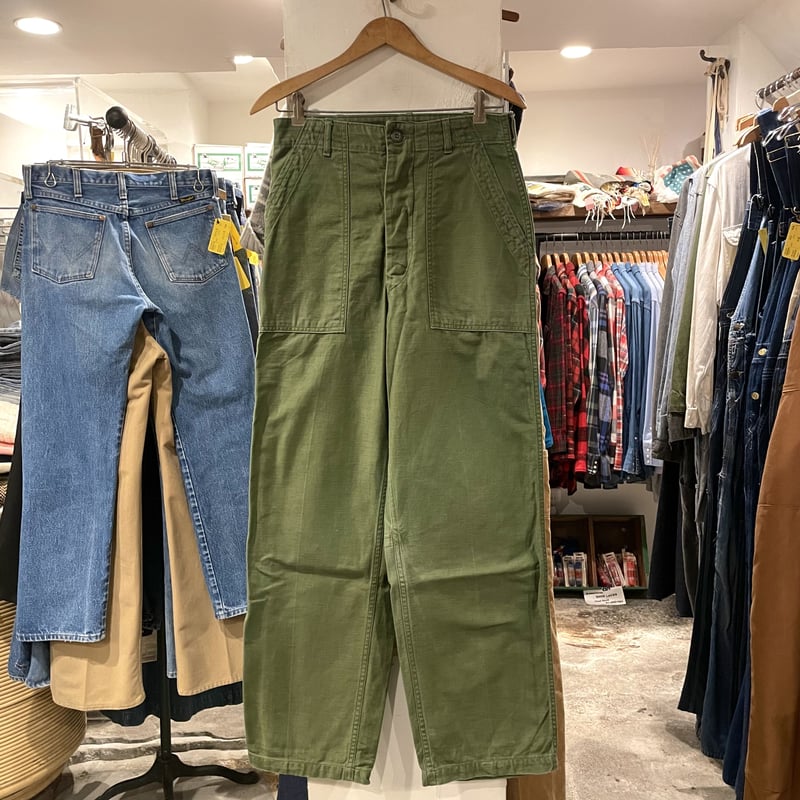60s US ARMY ベイカーパンツ OG107 COTTON TROUTHERS 60年代 60s US ARMY ベイカーパンツ OG107 COTTON TROUTHERS 60年代