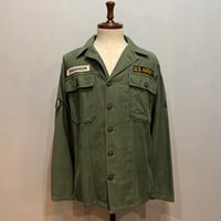 50s US MILITARY ユーティリティシャツ 月桂樹ボタン ミリタリーシャツ