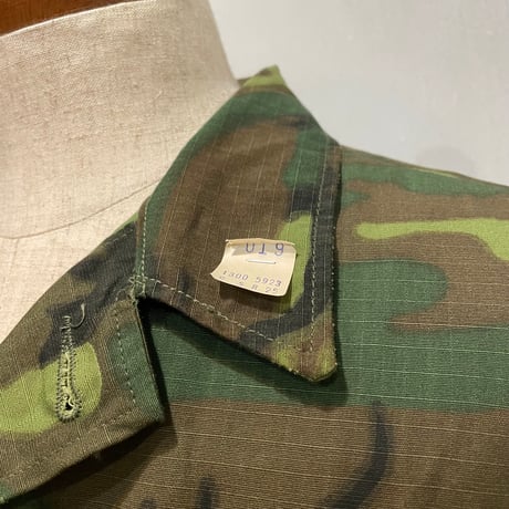 60s　US MILITARY　JUNGLE FATIGUE JACKET　グリーンリーフ　DEAD STOCK　Size S-R　ファティーグジャケット　ERDL迷彩　1968年　(S5728)