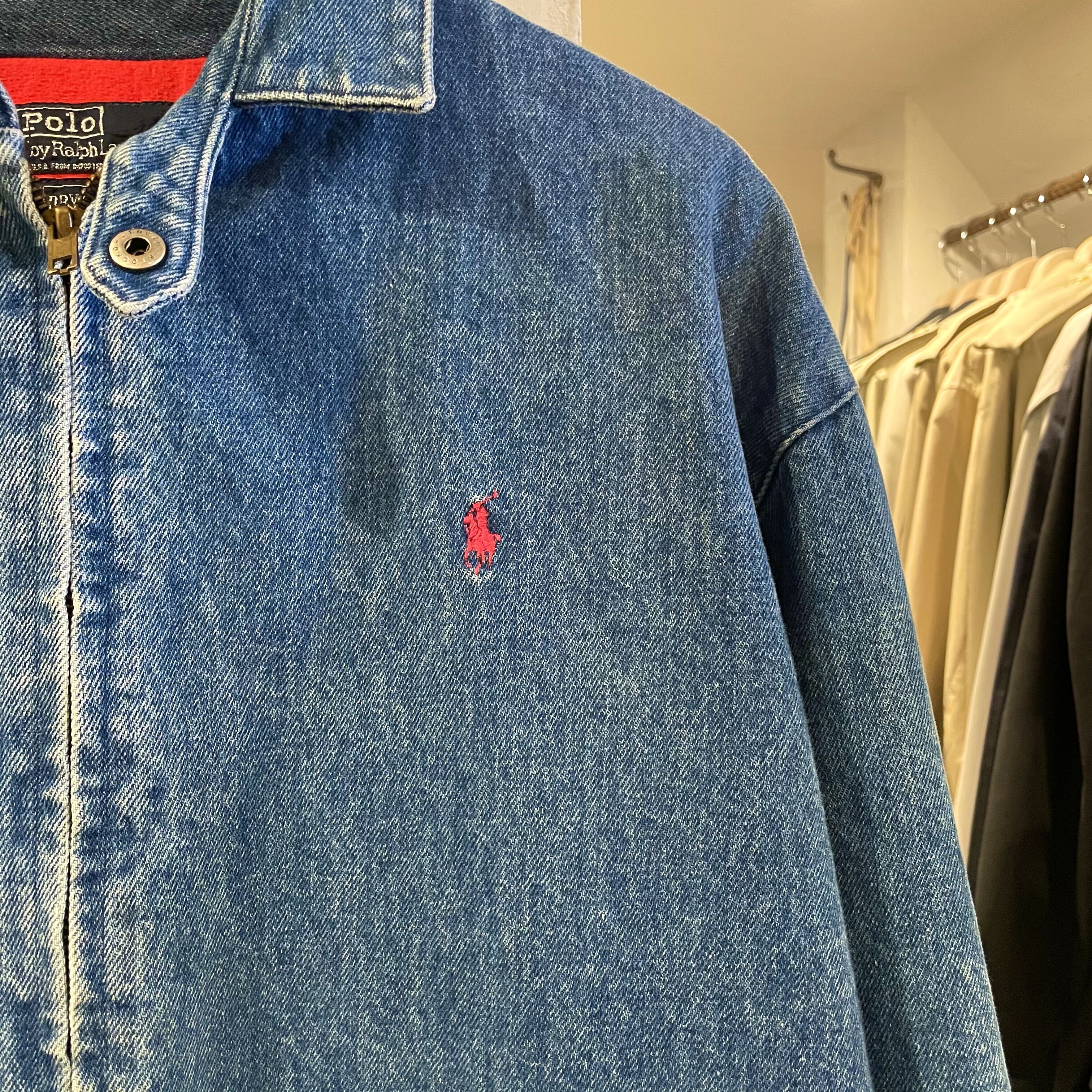 POLO RALPH LAUREN 80s USA製 デニムスイングトップ Mサイズ ラルフロ