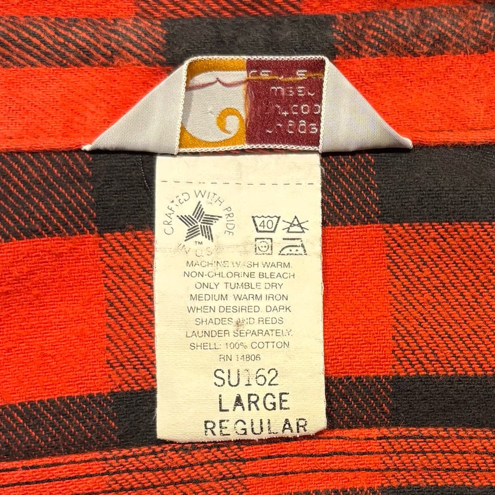 希少　carhartt カーハート　メンズ　デニムJK 裏赤チェック柄　L 楽天市場】CARHARTT カーハート チェック柄 長袖 シャツ