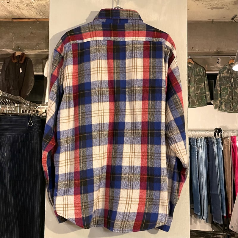 70s FIVE BROTHER ネルシャツ ファイブブラザー USA製 コットン