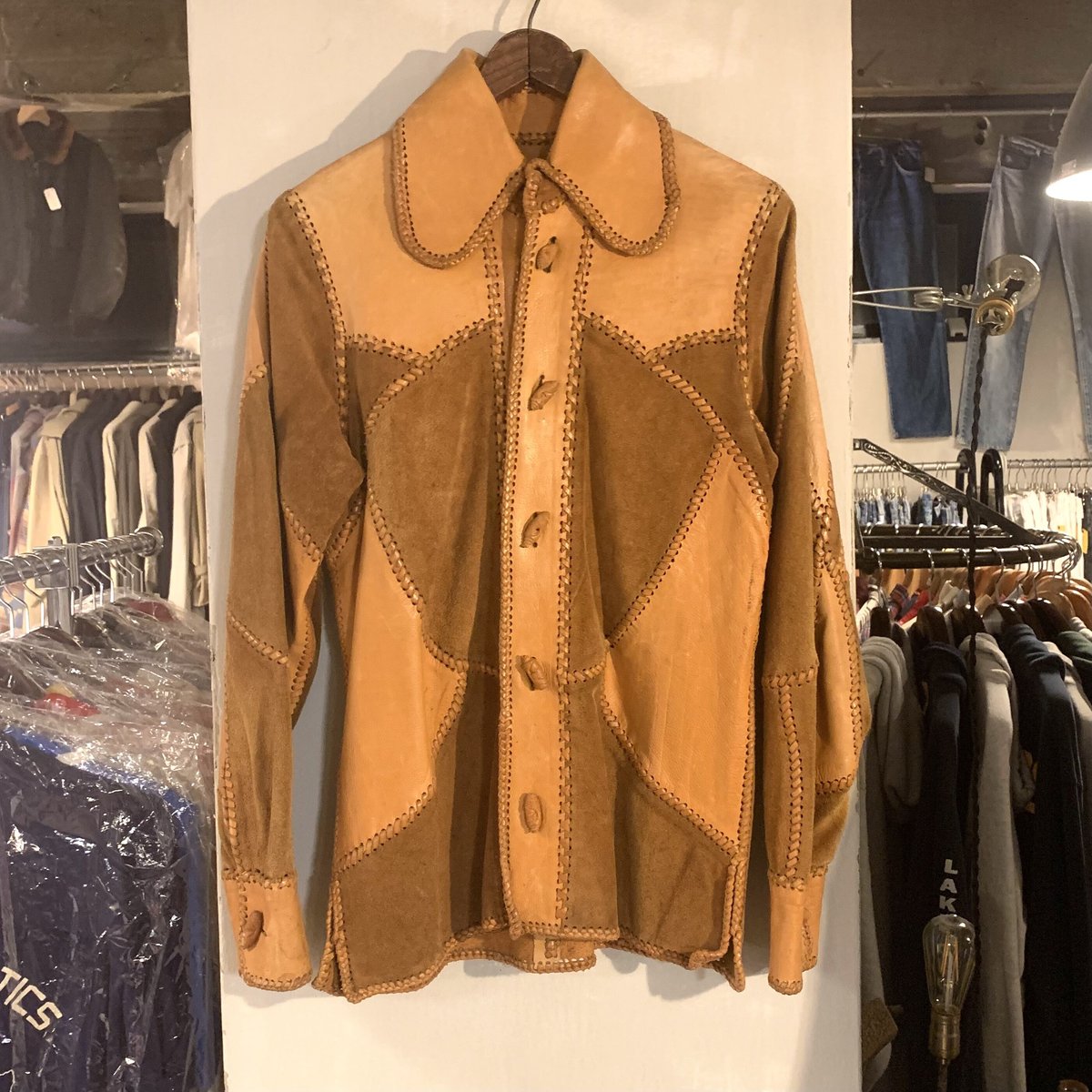 70s スウェードレザージャケット 楽天市場】00s OLD GAP 本革 スウェード レザー トラッカー