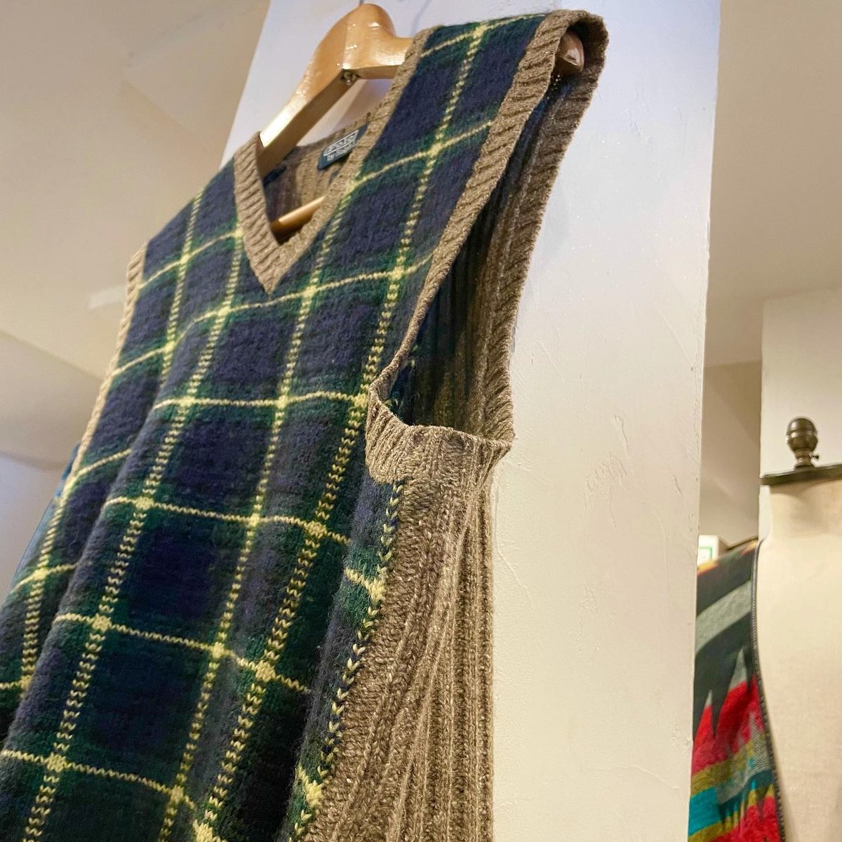 POLO RALPH LAUREN シルク混ウールニットベスト ラルフローレン