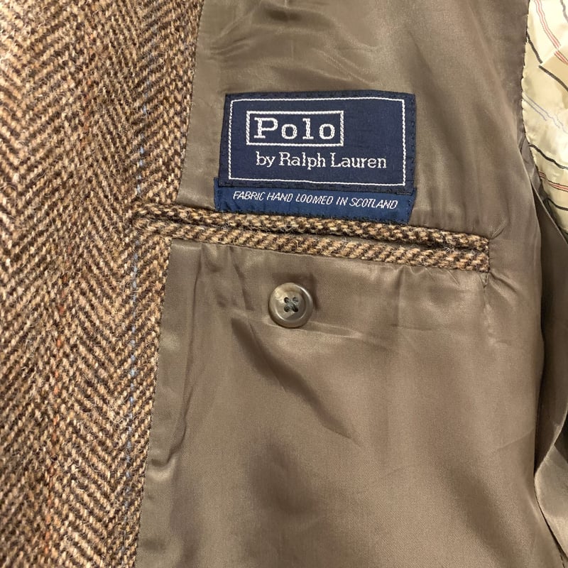 80s POLO by Ralph Lauren ツイードテーラードジャケット ラルフ 80s POLO by Ralph Lauren ツイードテーラードジャケット ラルフ