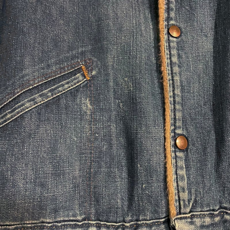 70s Wrangler 227MJL ボア デニムジャケット USA製 Size 46 ラン 70s Wrangler 227MJL ボア デニムジャケット USA製 Size 46 ラン
