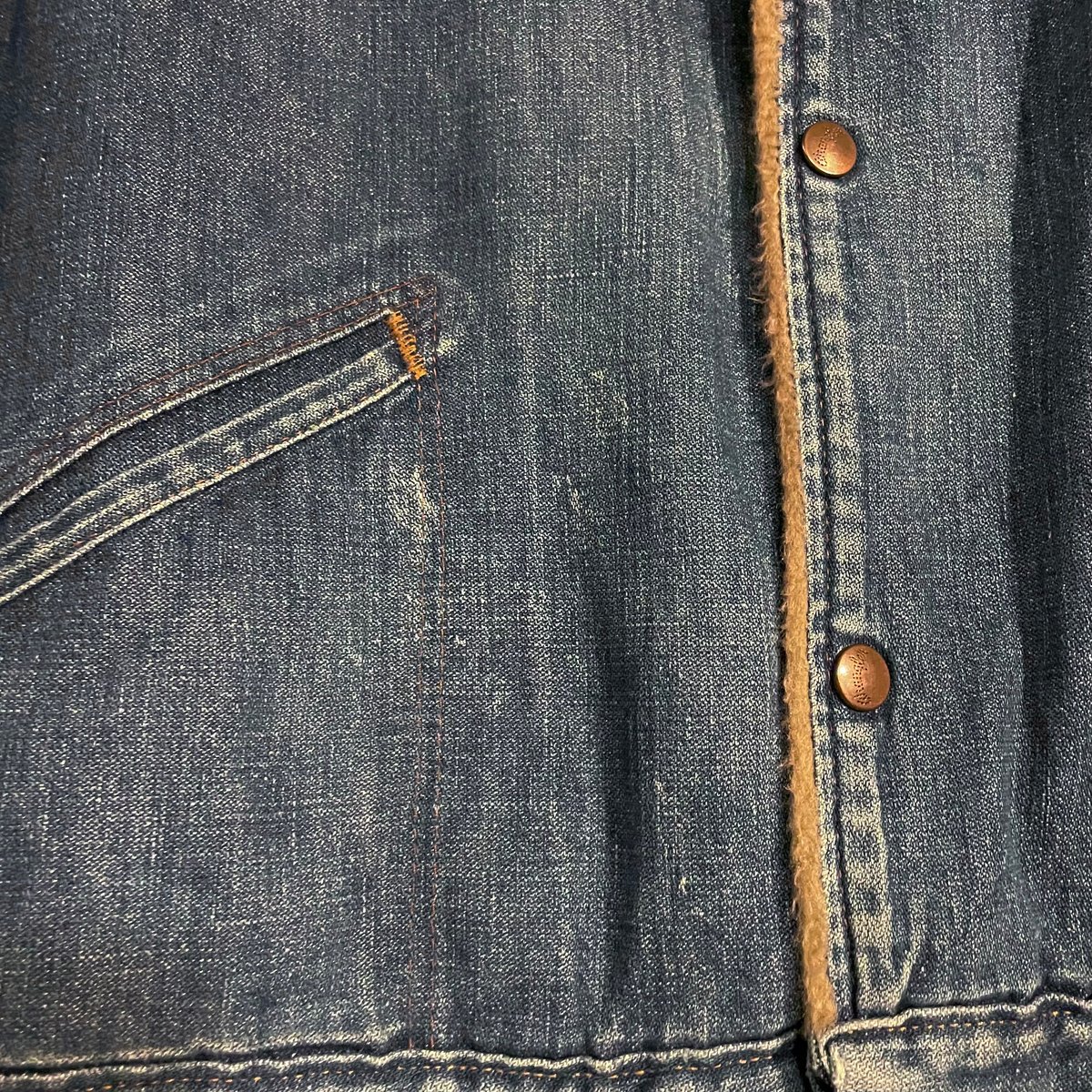 70s Wrangler 227MJL ボア デニムジャケット USA製 Size 46 ラン 70s Wrangler 227MJL ボア デニムジャケット USA製 Size 46 ラン