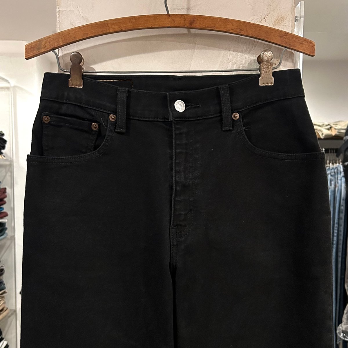 Levi's 550 リーバイス ブラックデニムパンツ ストレッチ COTTON×LYCRA