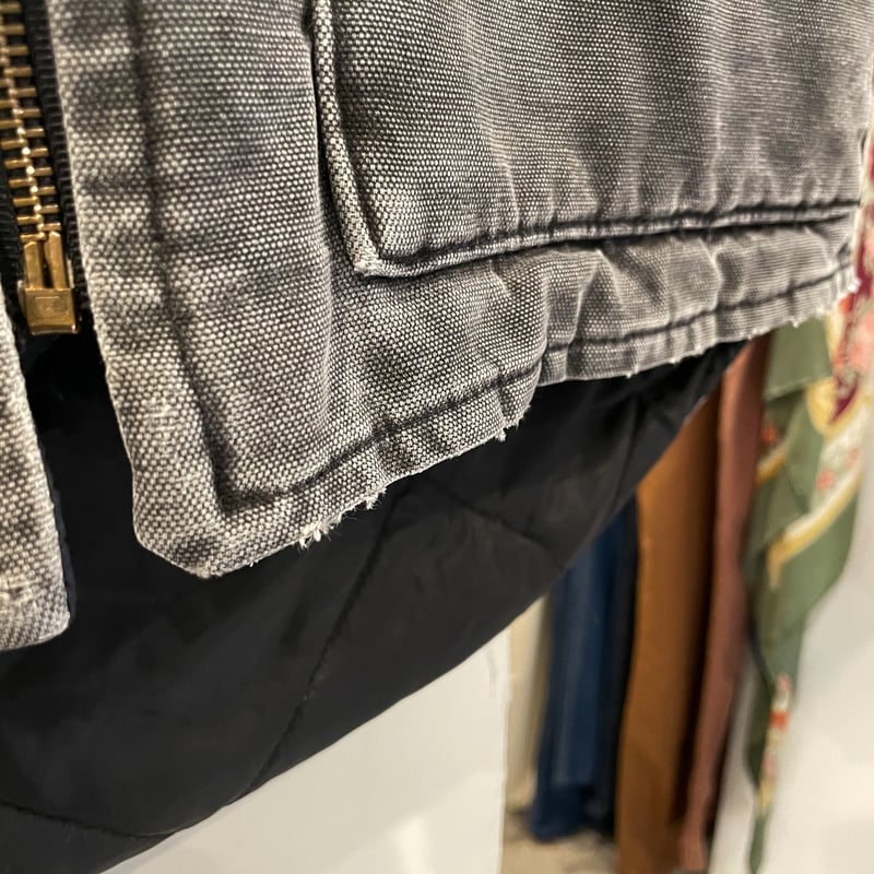 【USA製】Carhartt 90sブラック ダックベスト 90's~ カーハート ブラックダック ベスト USA製? [Carhartt