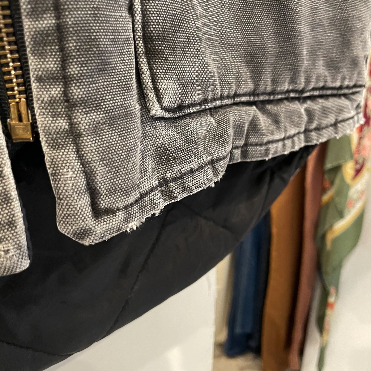 90s Carhartt ダック地ベスト USA製 カーハート ブラック (S1428 90s Carhartt ダック地ベスト USA製 カーハート ブラック (S1428