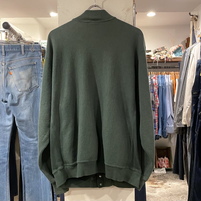 90s Champion スナップカーディガン reverse weave グリーン USA 90s Champion スナップカーディガン reverse weave グリーン USA