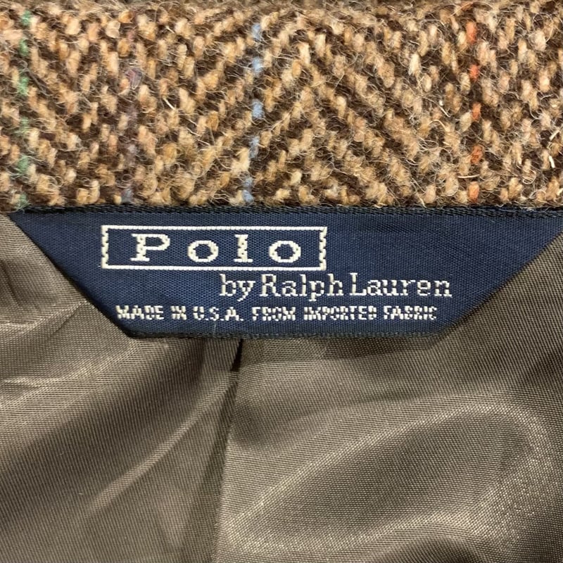 80s POLO by Ralph Lauren ツイードテーラードジャケット ラルフ 80s POLO by Ralph Lauren ツイードテーラードジャケット ラルフ