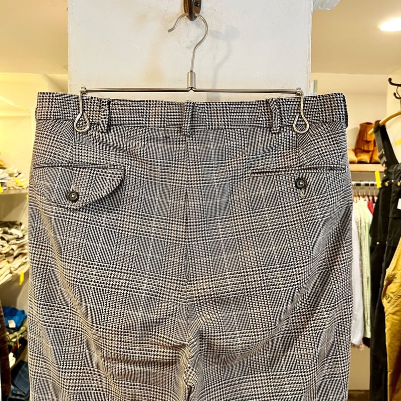 POLO by Ralph Laure グレンチェック 千鳥格子柄 タック入り