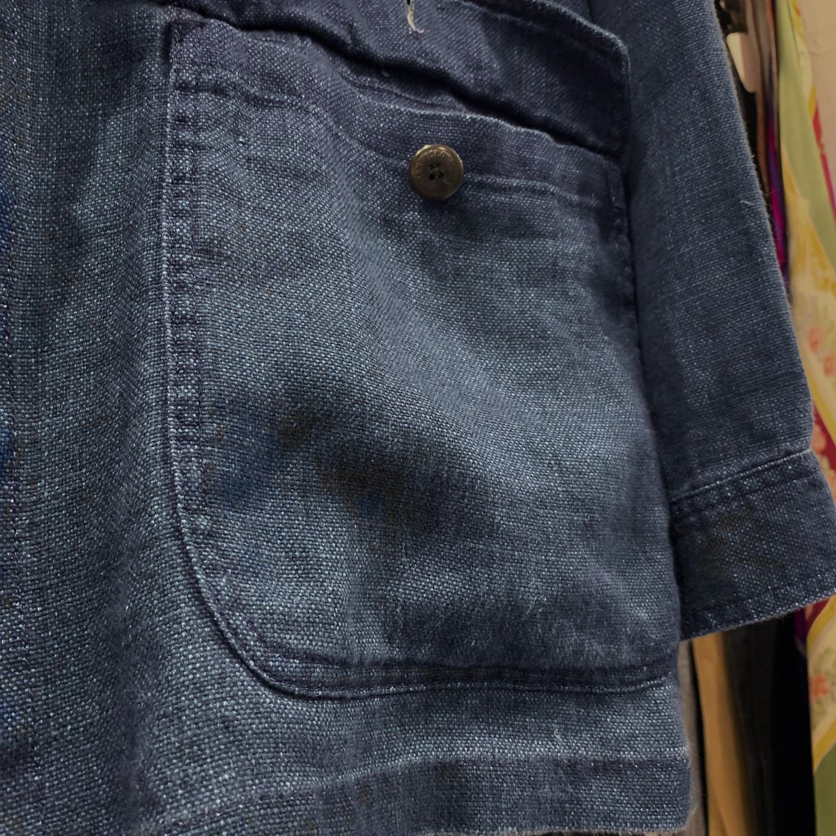 90s POLO by Ralph Lauren リネンカバーオール インディゴリネン 90s POLO by Ralph Lauren リネンカバーオール インディゴリネン