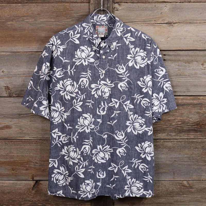 【美品】　90's 〜 reyn spooner 花柄　ハワイアン　シャツ 美品】 90's 〜 reyn spooner 花柄 ハワイアン シャツ reyn