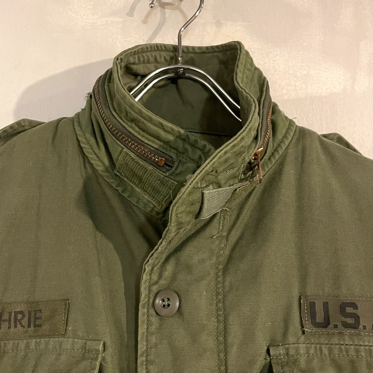 M-65 3rd S-R U.S. ARMY ミリタリージャケット 80s US ARMY M-65 Field Jacket 3rdタイプ ブラスジップ S-R