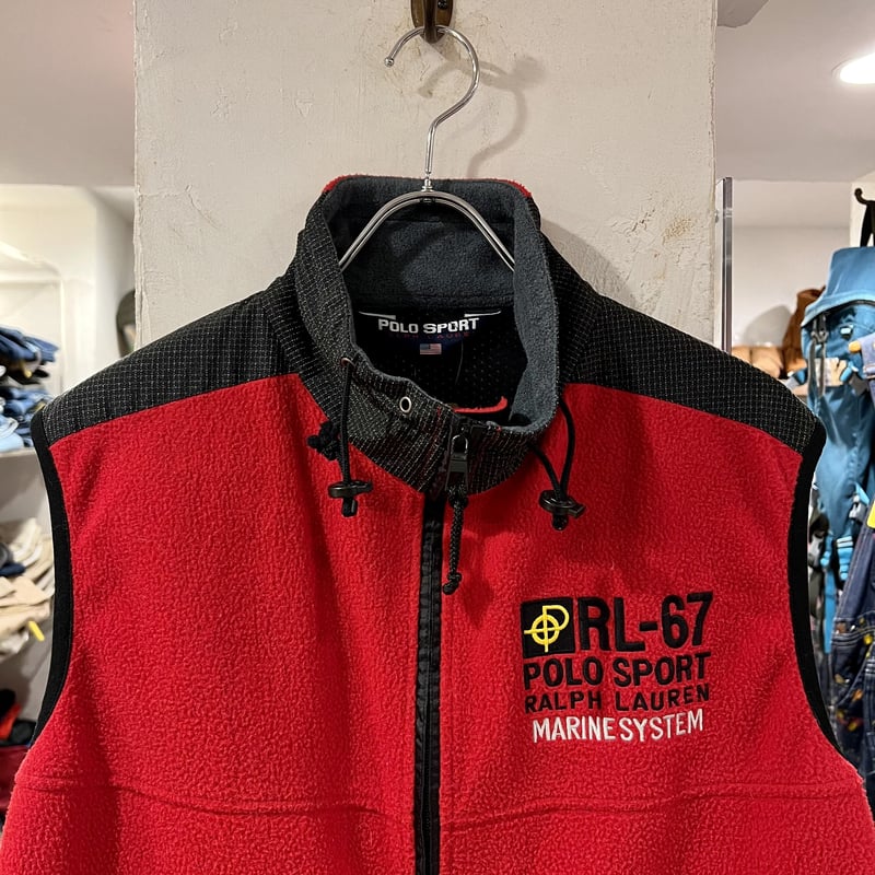 90s POLO SPORT Ralph Lauren フリースベスト ポロスポーツ ラルフロ...