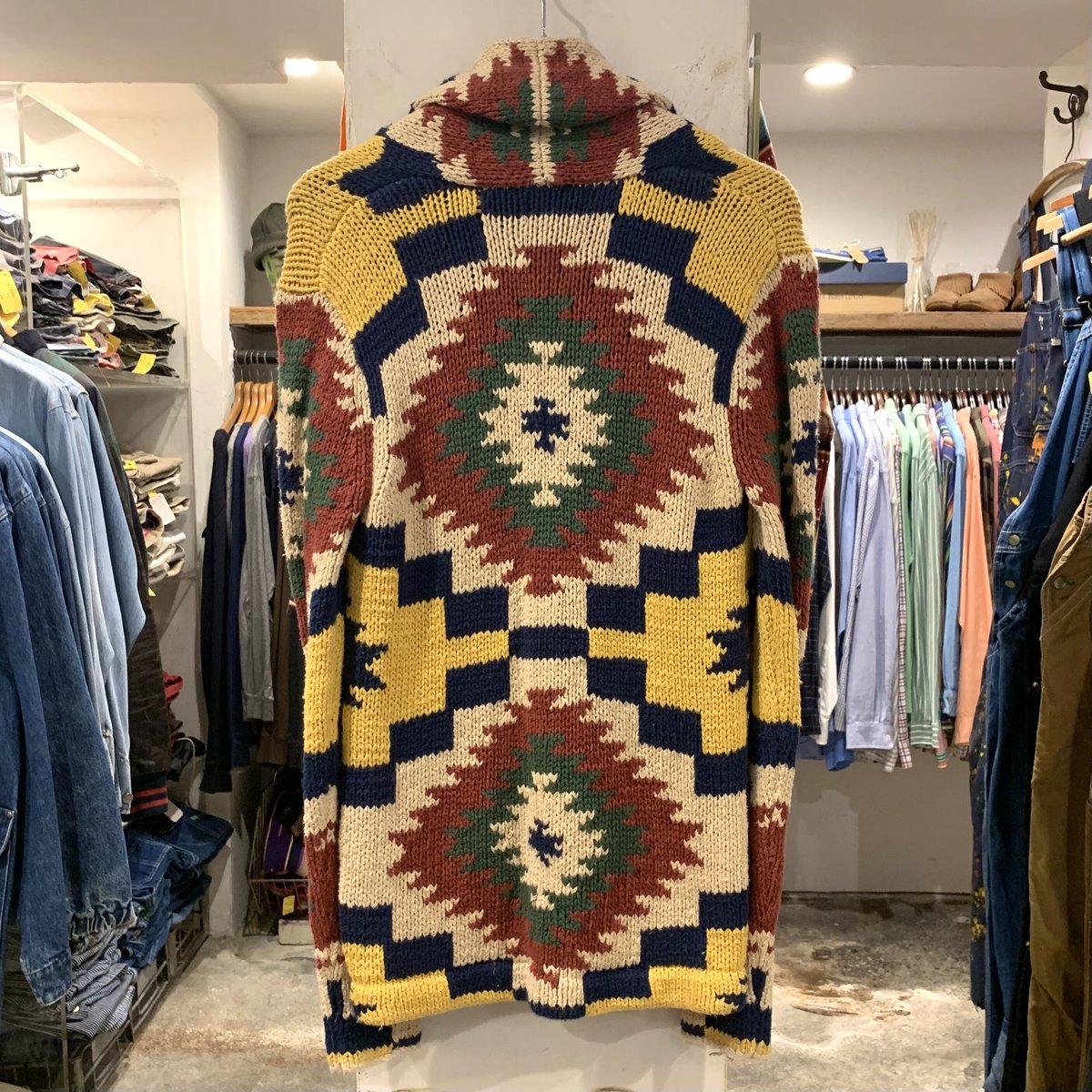 タグ付 DENIM&SUPPLY ネイティブ ショールカラー カーディガン M タグ付 DENIM&SUPPLY ネイティブ ショールカラー カーディガン M タグ