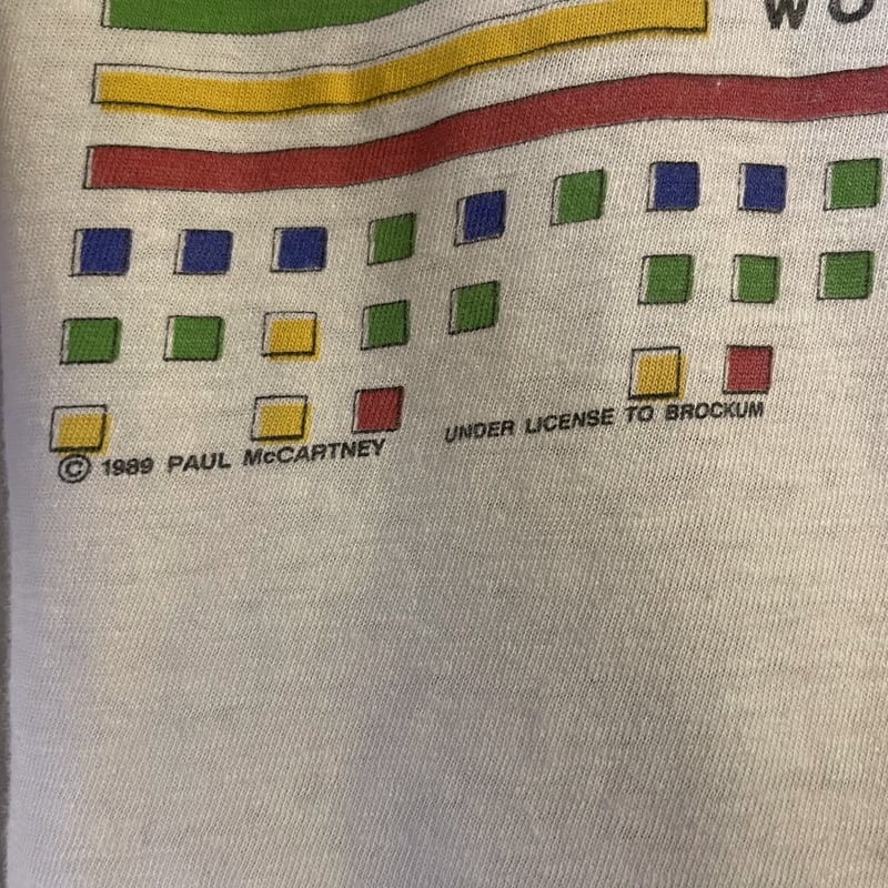 80s SCREEN STARS S/S WORLD TOUR Tシャツ PAUL McCAR