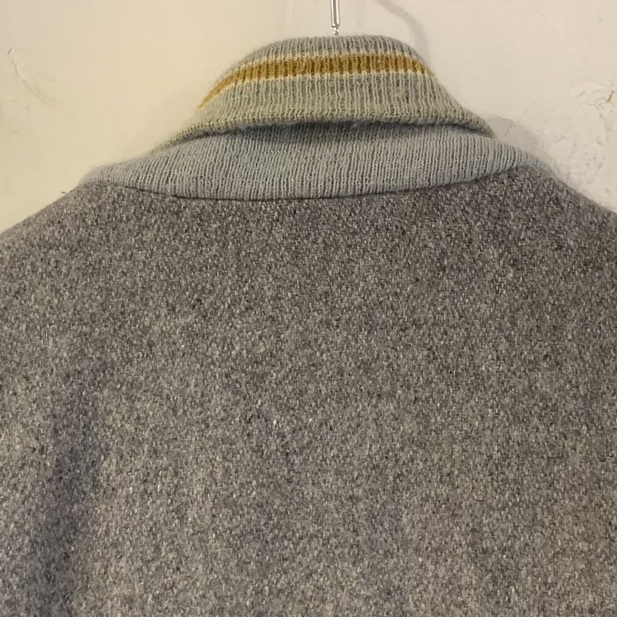 80s Fordham スタジャン フォーダム ロング丈 ウールxレザー