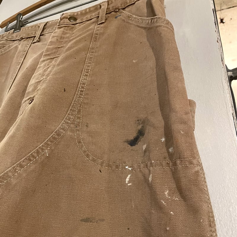 70s Carhartt ダック地 ペインターパンツ ダブルニー 33×28 USA 70s Carhartt ダック地 ペインターパンツ ダブルニー 33×28 USA