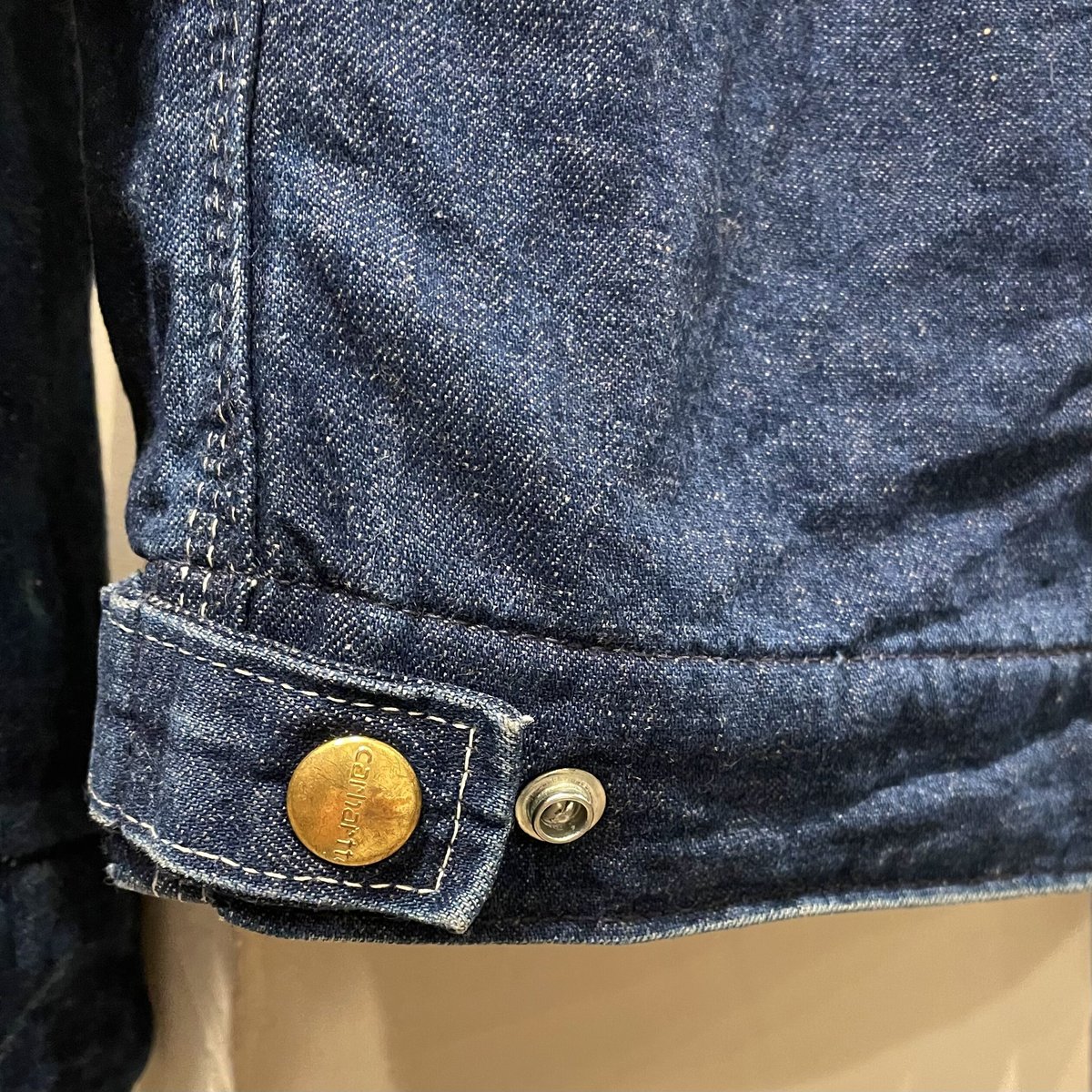 80s Carhartt デトロイトジャケット デニム地 USA製 ワーク 80s Carhartt デトロイトジャケット デニム地 USA製 ワーク