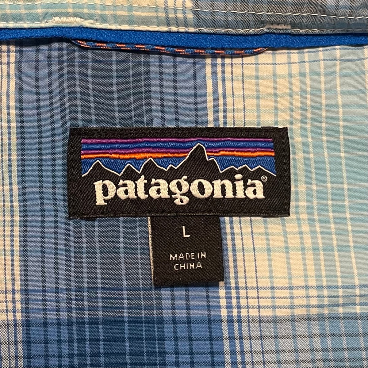 パタゴニア　patagonia フィッシングシャツ　L 美品 patagonia L/S フィッシングシャツ 寒色系 パタゴニア (S4134