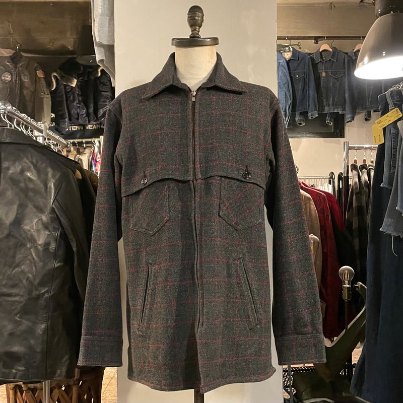 80s L.L.Bean Wool Jacket USA製 チャコールグレー ウールジャケット