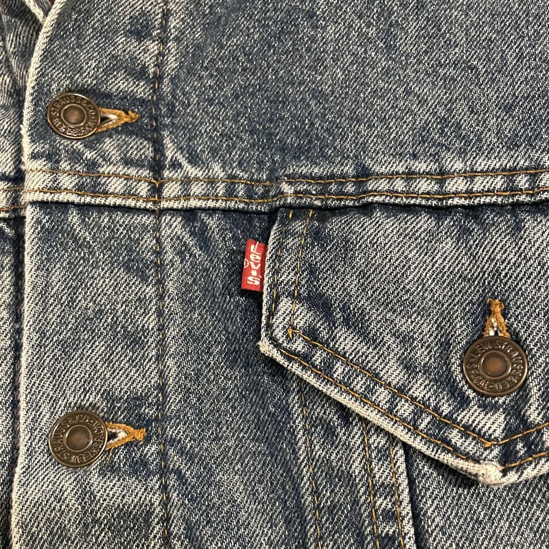 80s Levi's 70417-0814 デニムジャケット サイズXL ネルライナー 80s Levi's 70417-0814 デニムジャケット サイズXL ネルライナー