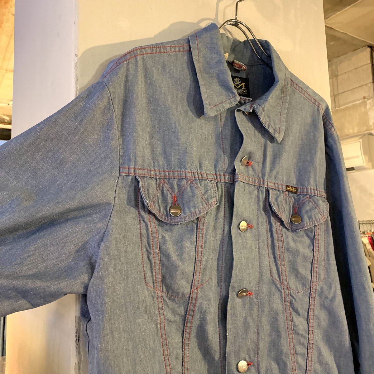 70s BLUE BELL MAVERICK シャンブレージャケット yuengling U 70s BLUE BELL MAVERICK シャンブレージャケット yuengling U