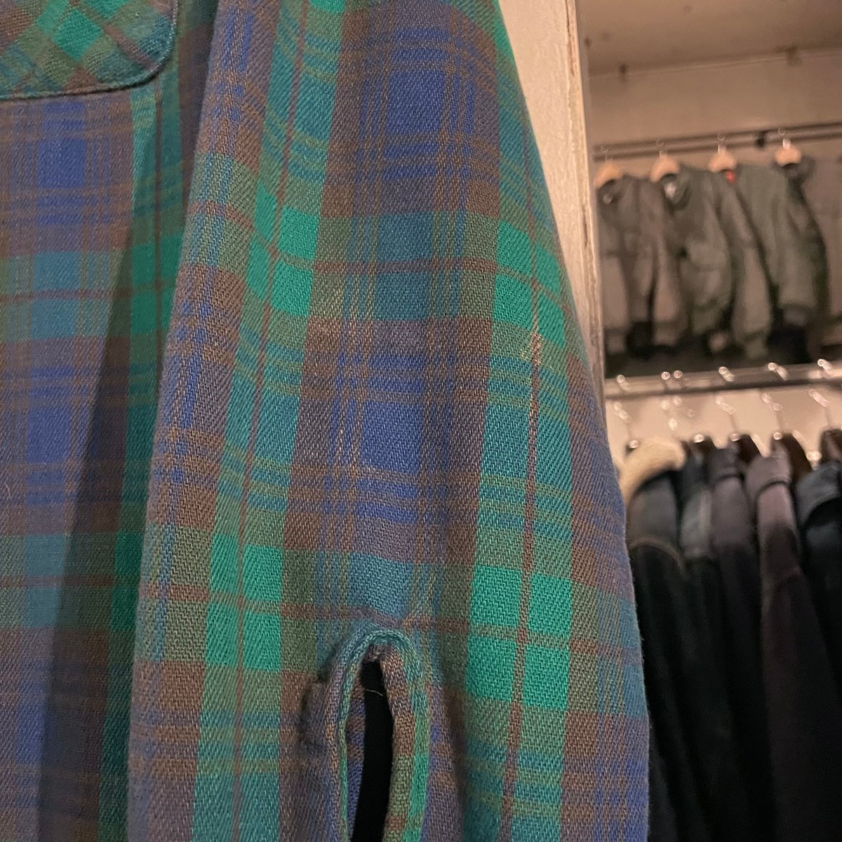 60s~ FIVE BROTHER L/S ネルシャツ ヴィンテージネル USA製 Size