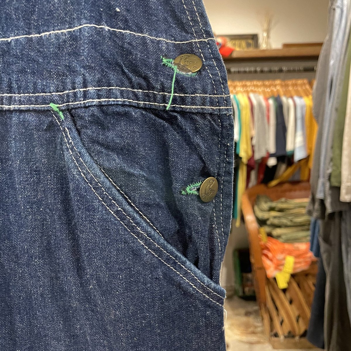 60s DUCK HEAD ヴィンテージデニムオーバーオール UNION MADE 60s DUCK HEAD ヴィンテージデニムオーバーオール UNION MADE