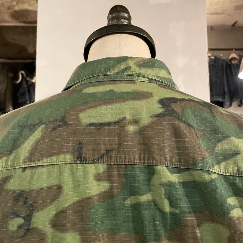 ジャケット・アウター 60s US.Army GREEN LEAF JUNGLE FATIGUE 60s US ARMY Jungle Fatigue Jacket グリーンリーフ ファティー