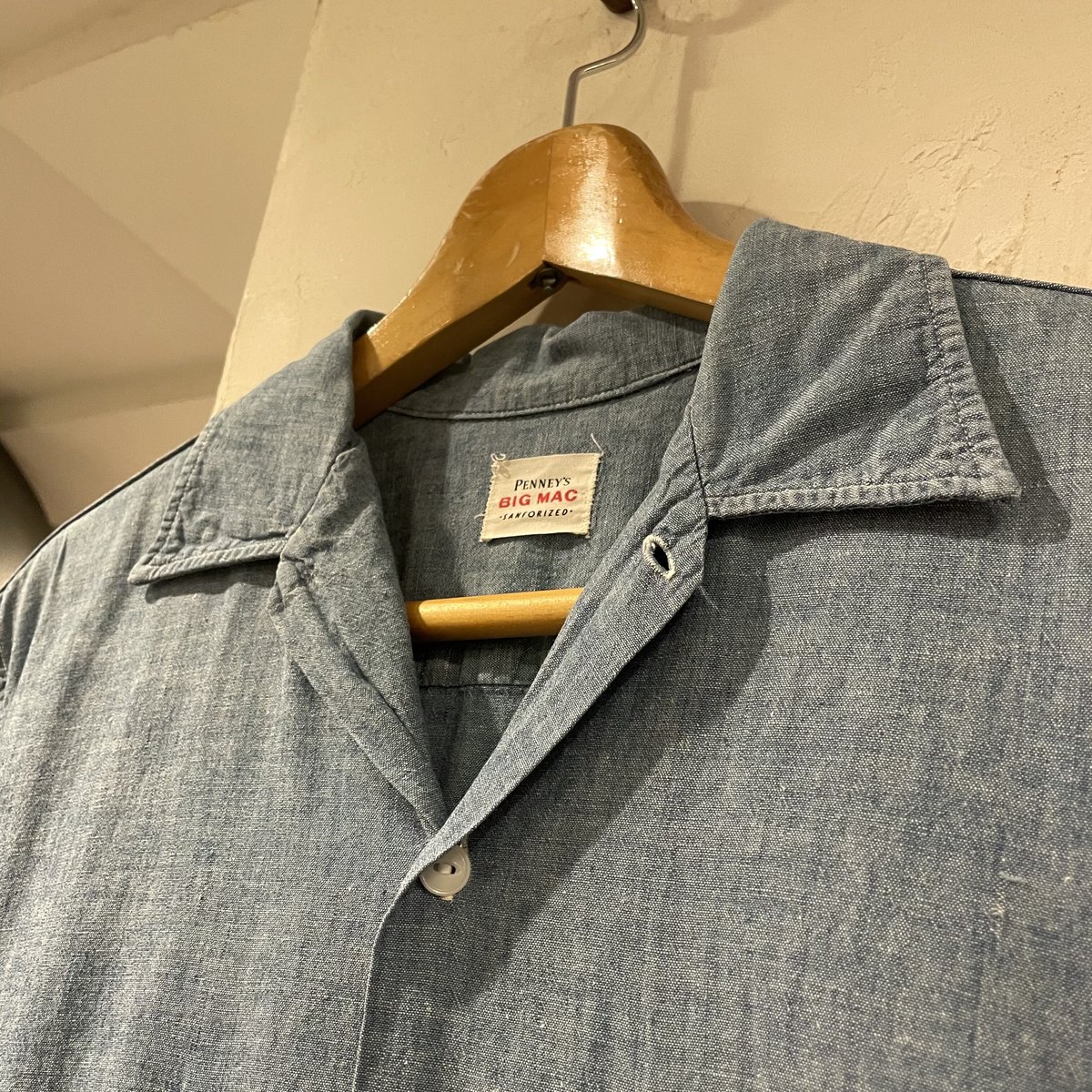 BIG MAC 50s- 耳付き 半袖シャンブレーシャツ (S0791) | DUFF BIG MAC 50s- 耳付き 半袖シャンブレーシャツ (S0791) | DUFF