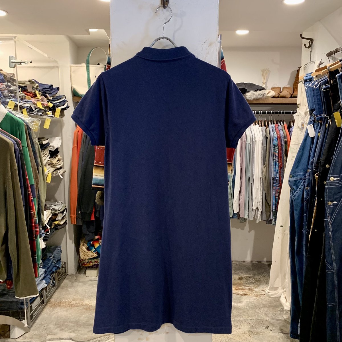 【激かわ】ラルフローレン ♡ポロベアポロシャツワンピース　ネイビー　Aライン POLO RALPH LAUREN ポロシャツ ワンピース ポロベア ショート