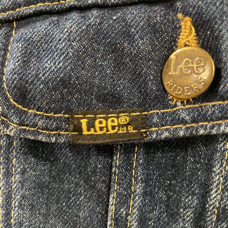 Vintage 80s’ Leeデニムジャケット L相当 80s USA製 Lee 濃紺 ヴィンテージ デニムジャケット 44 L XL
