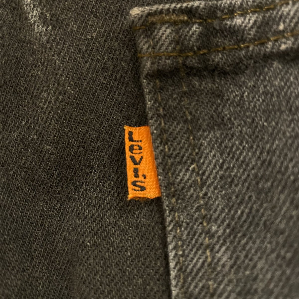 Levi's 42509-0258 80年代 リーバイス509 先染めブラックデニム Levi's 42509-0258 80年代 リーバイス509 先染めブラックデニム