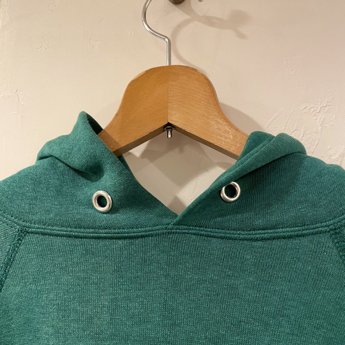 Champion 80s トリコタグ フロッキープリント スウェットパーカー USA