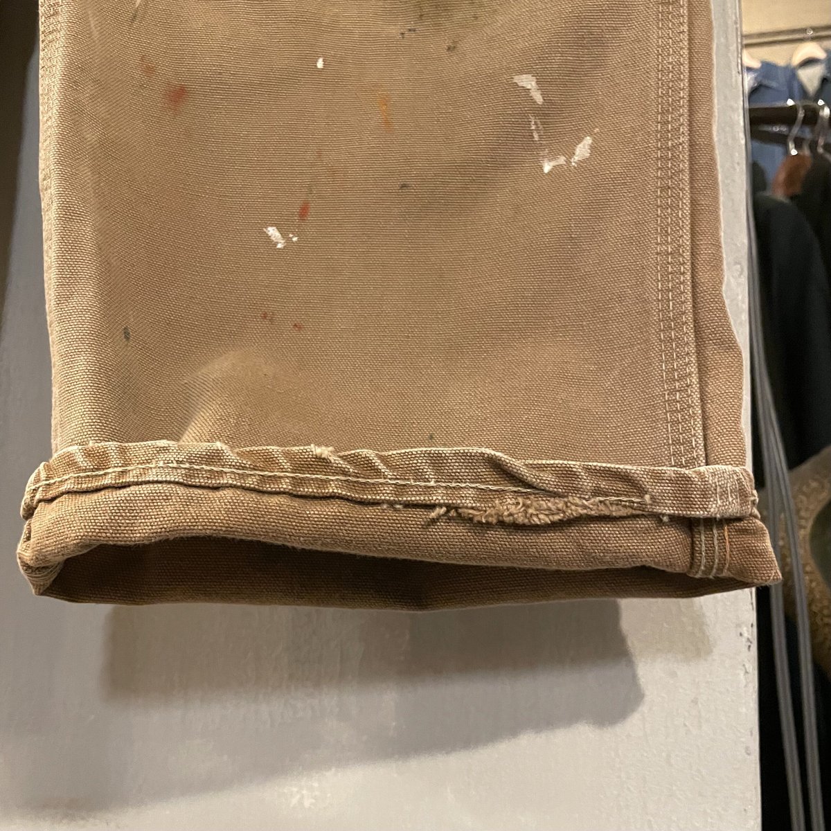 70s Carhartt ダック地 ペインターパンツ ダブルニー 33×28 USA 70s Carhartt ダック地 ペインターパンツ ダブルニー 33×28 USA