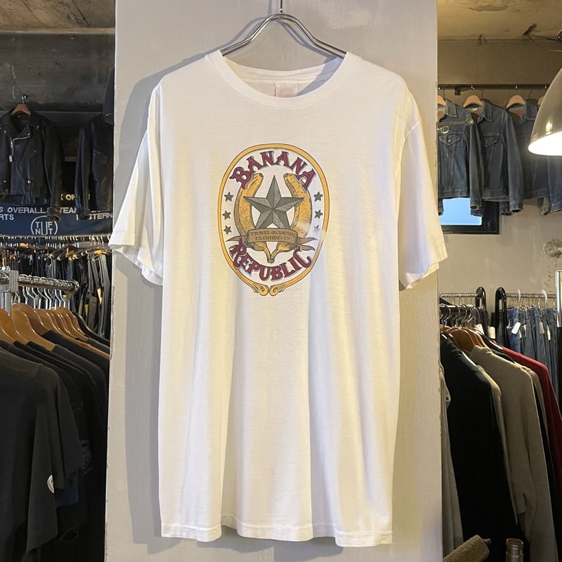80s BANANA REPUBLIC S/S Tシャツ バナナリパブリック アニマル