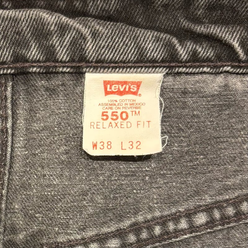 90s Levi's 550 0260 Relaxed Fit リーバイス ブラックデニムパン