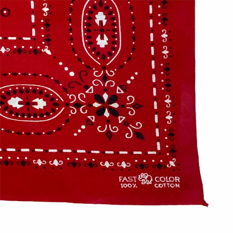 D*d様 60s〜80s まとめ売り vintage バンダナ ビンテージ US Bandana ヴィンテージバンダナ 象上鼻 赤 60s- (S0315) | DUFF