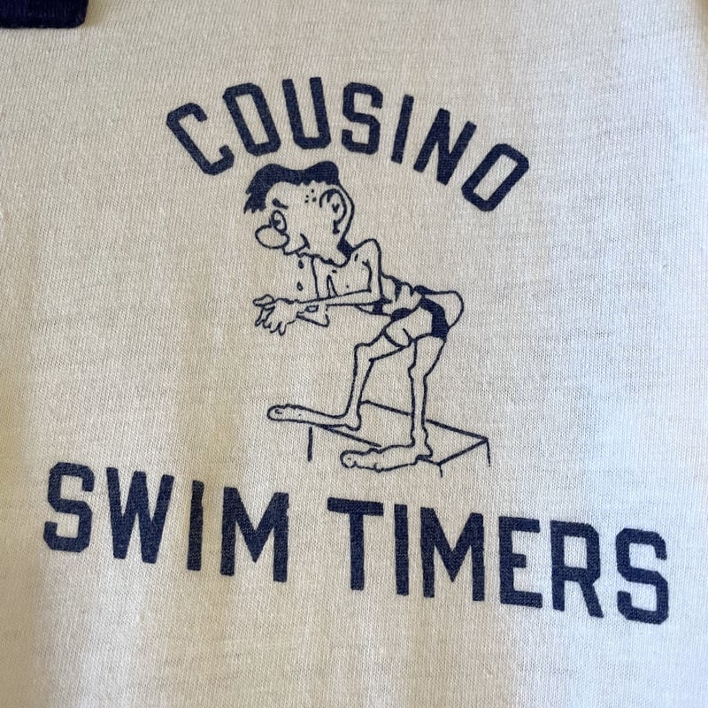 70s Champion S/S ヴィンテージTシャツ 染み込みプリント