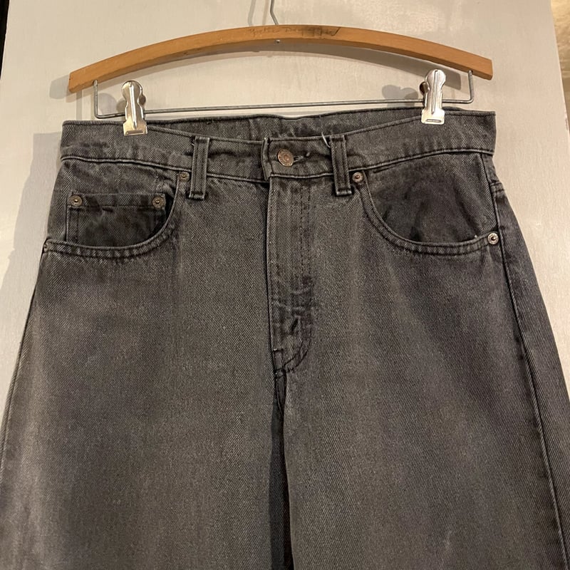 80s Levi's 505 0253 後染め ブラックデニム パンツ 30×30½ USA製