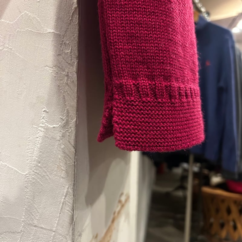 Le Tricoteur ガンジーセーター フィッシャーマンセーター 赤 (S4127