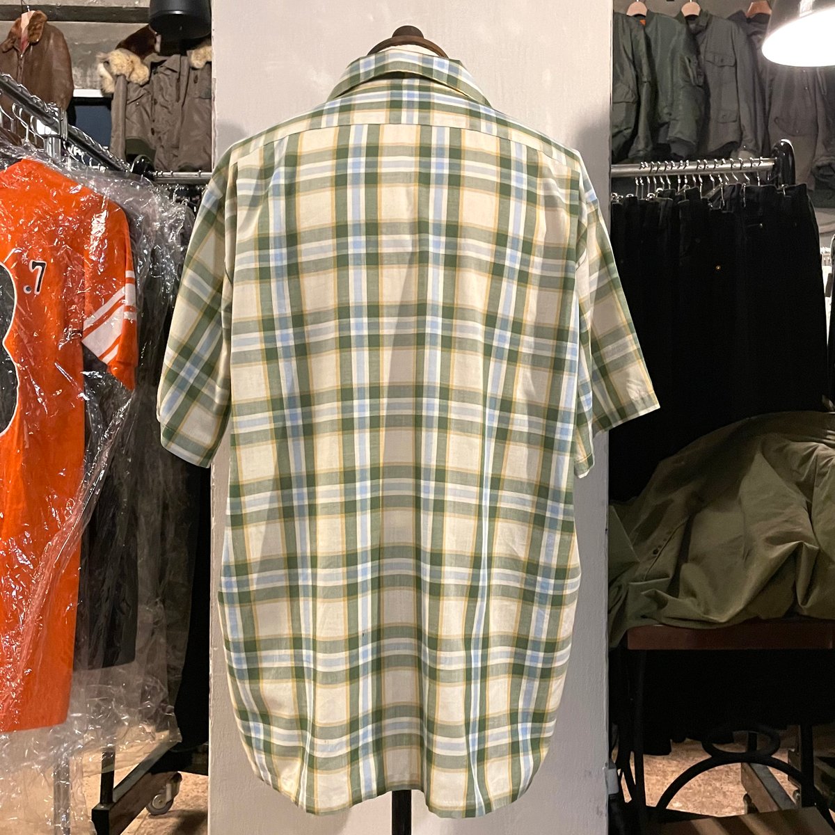 専用60s Vintage Sears シアーズ USA製 セットアップ４２XL 60s SEARS シアーズ ビンテージ ストライプ オープンカラー 開襟
