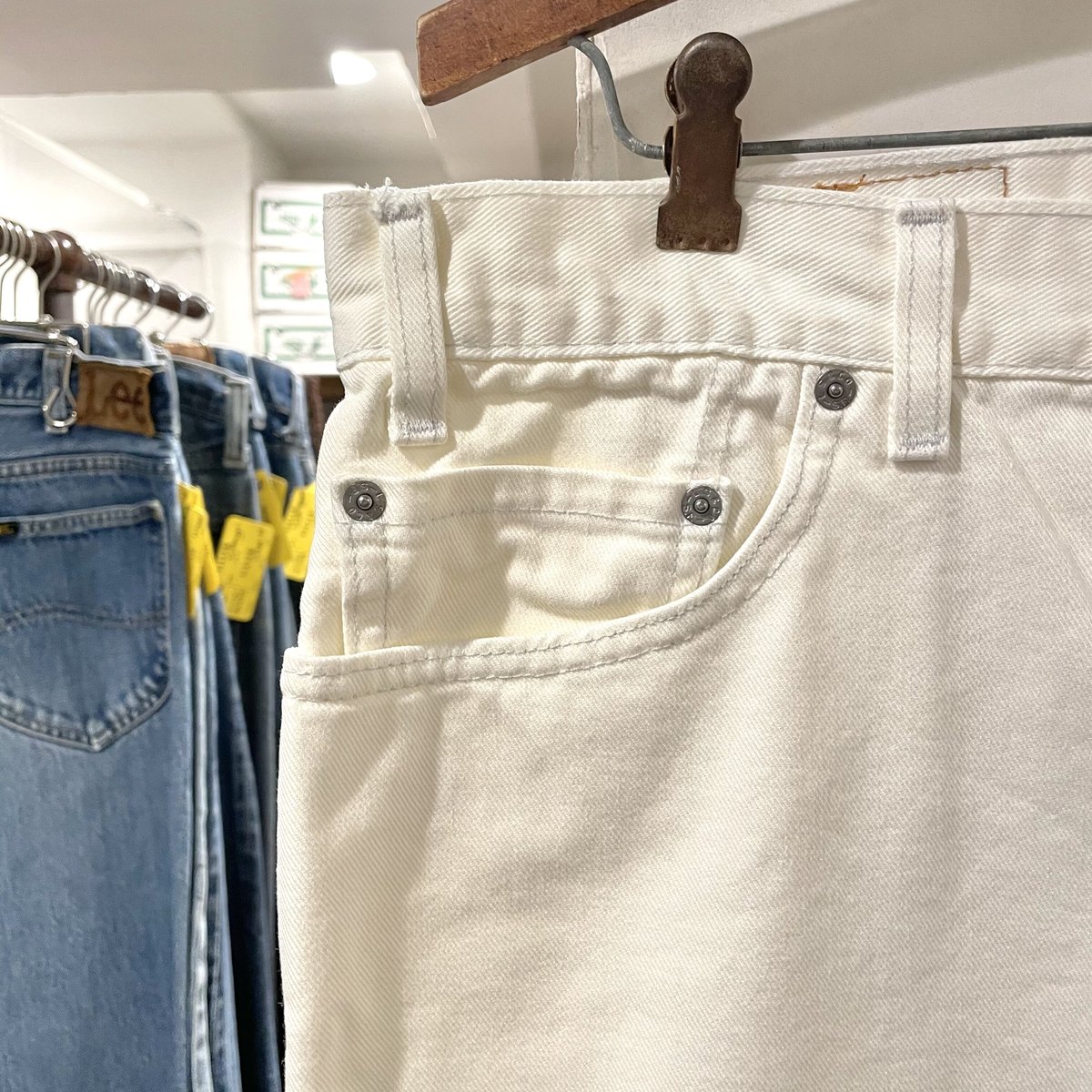 美品　Levi's リーバイス　USA製　505 xx ホワイト 90's Levi's 505 ホワイトデニムパンツ “MADE IN USA