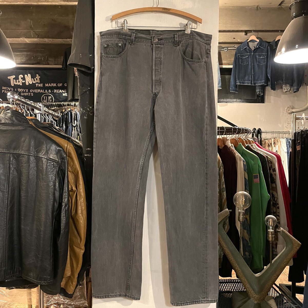 90s Levi's 501 0660 後染め ブラックデニム パンツ 40×34 USA製 90s Levi's 501 0660 後染め ブラックデニム パンツ 40×34 USA製