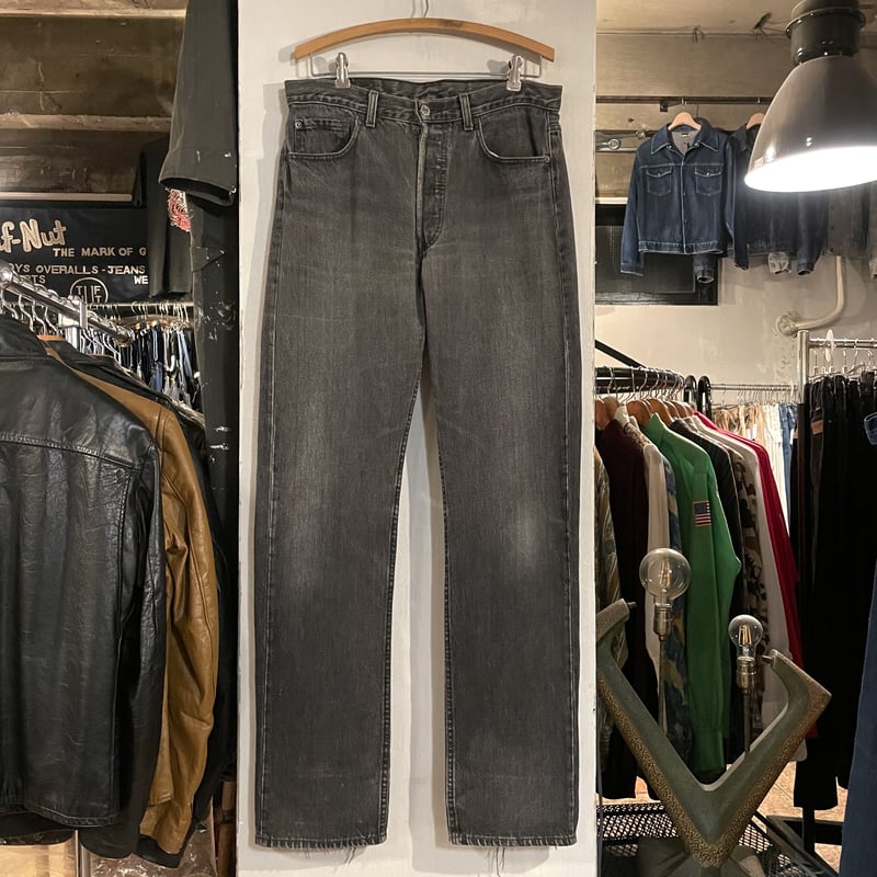 90s Levi's 501 後染め ブラックデニム パンツ 33×34 Australia製 90s Levi's 501 後染め ブラックデニム パンツ 33×34 Australia製